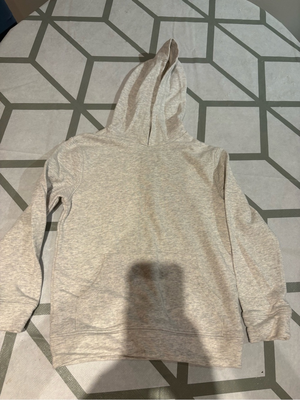 3/15$ Joe Fresh Light Gray Kids Hoodie with Red Logo